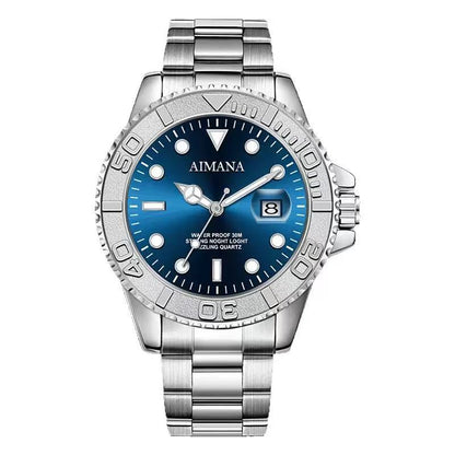 AIMANA Men’s Luxury Business Quartz Watch – Waterproof, Luminous Date Display, Round Dial. A Stylish and Versatile Timepiece – The Perfect Gift for Birthdays or Parties.