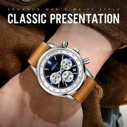 AIMANA Luxury Men's Watch | Luminous Dial, Waterproof, Anti-Scratch Glass,Day Display,Perfect Gift for Him.