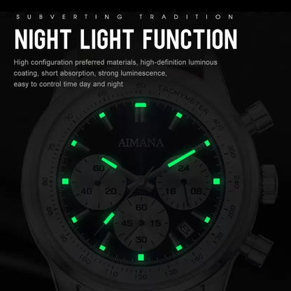 AIMANA Luxury Men's Watch | Luminous Dial, Waterproof, Anti-Scratch Glass,Day Display,Perfect Gift for Him.